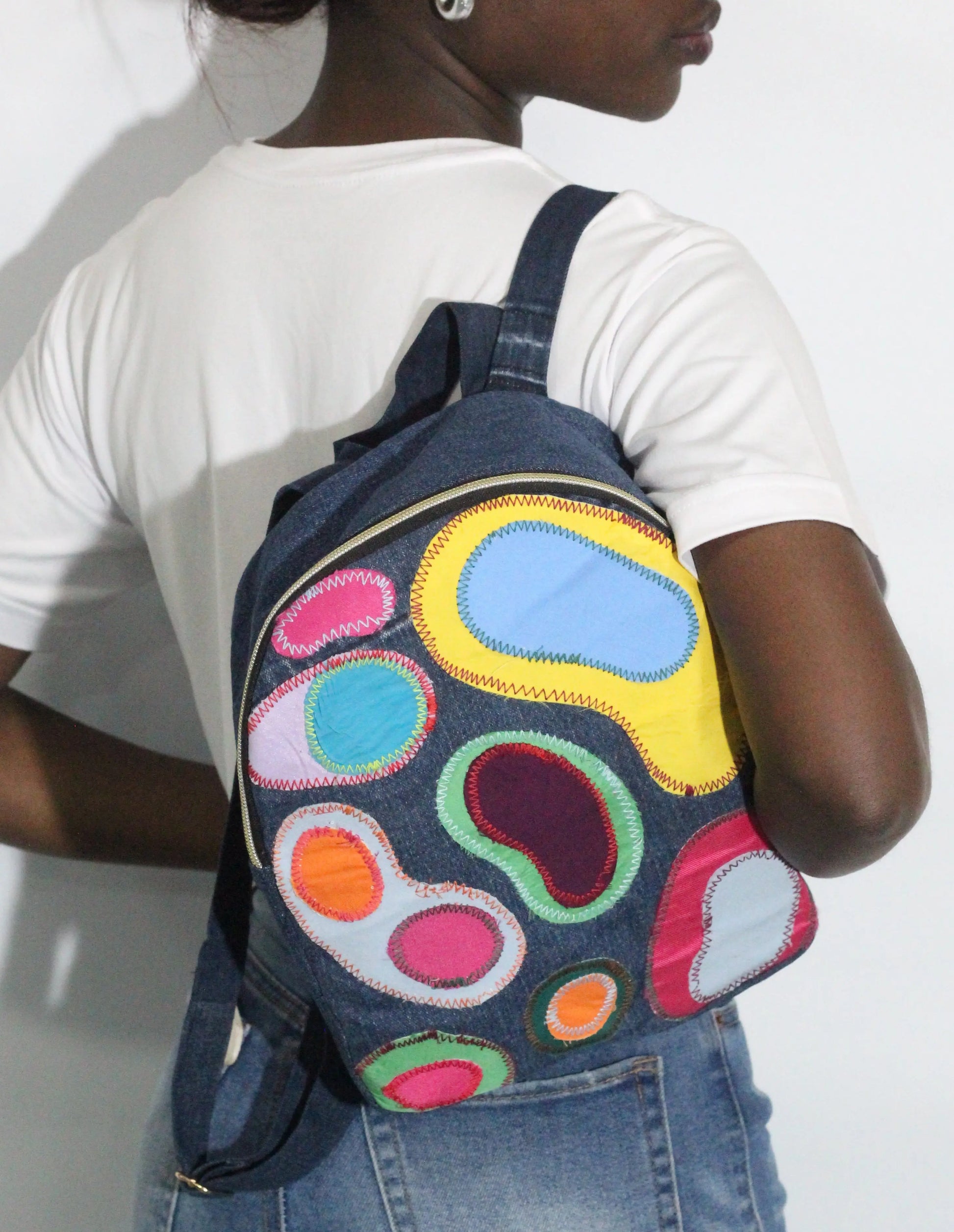 Mochila Jeans Reciclado - Under Water - Modeco RD