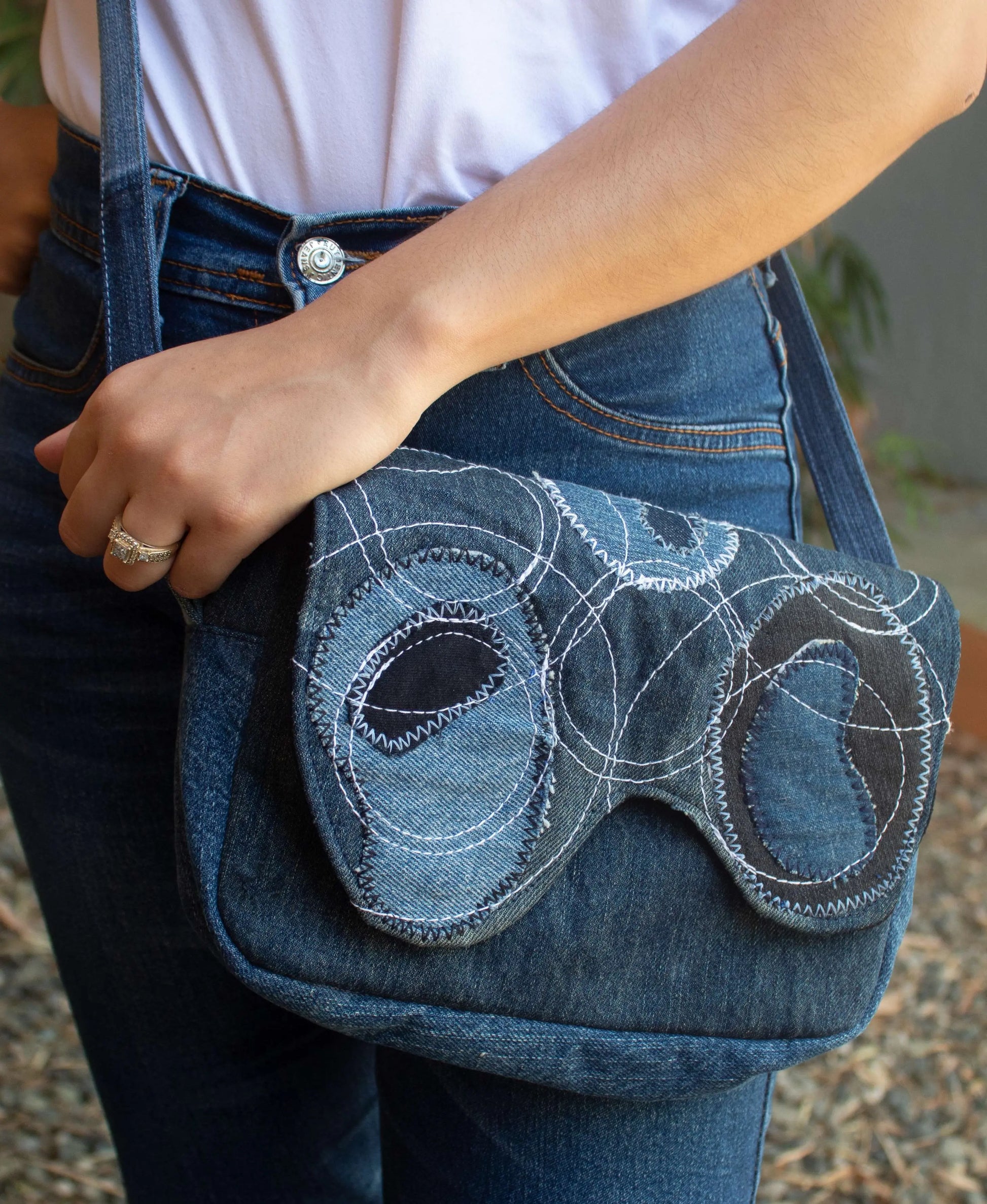Bolso Jeans Reciclado - Under Water - Modeco RD