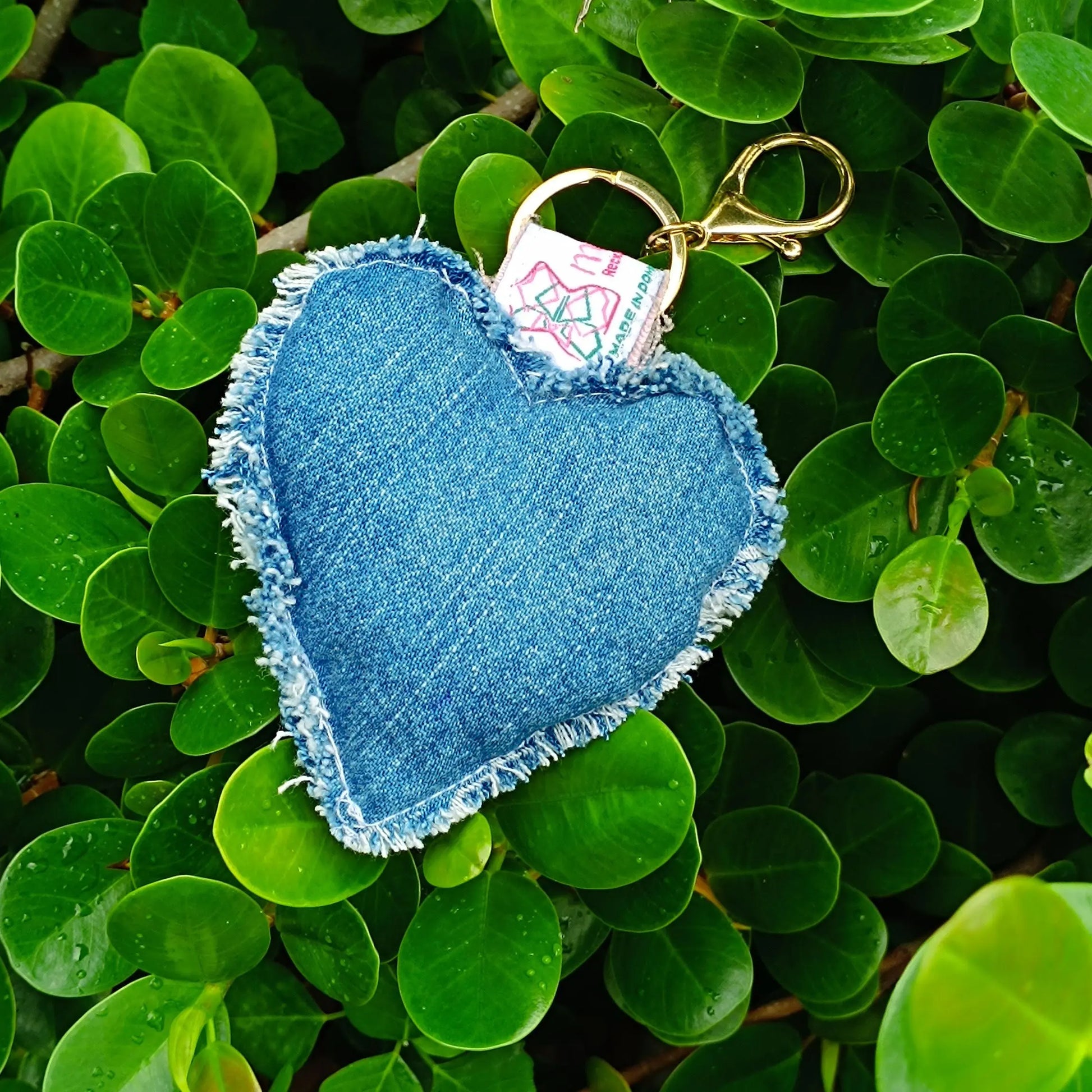 Llavero Eco Star Heart - Jeans Reciclado - Modeco RD