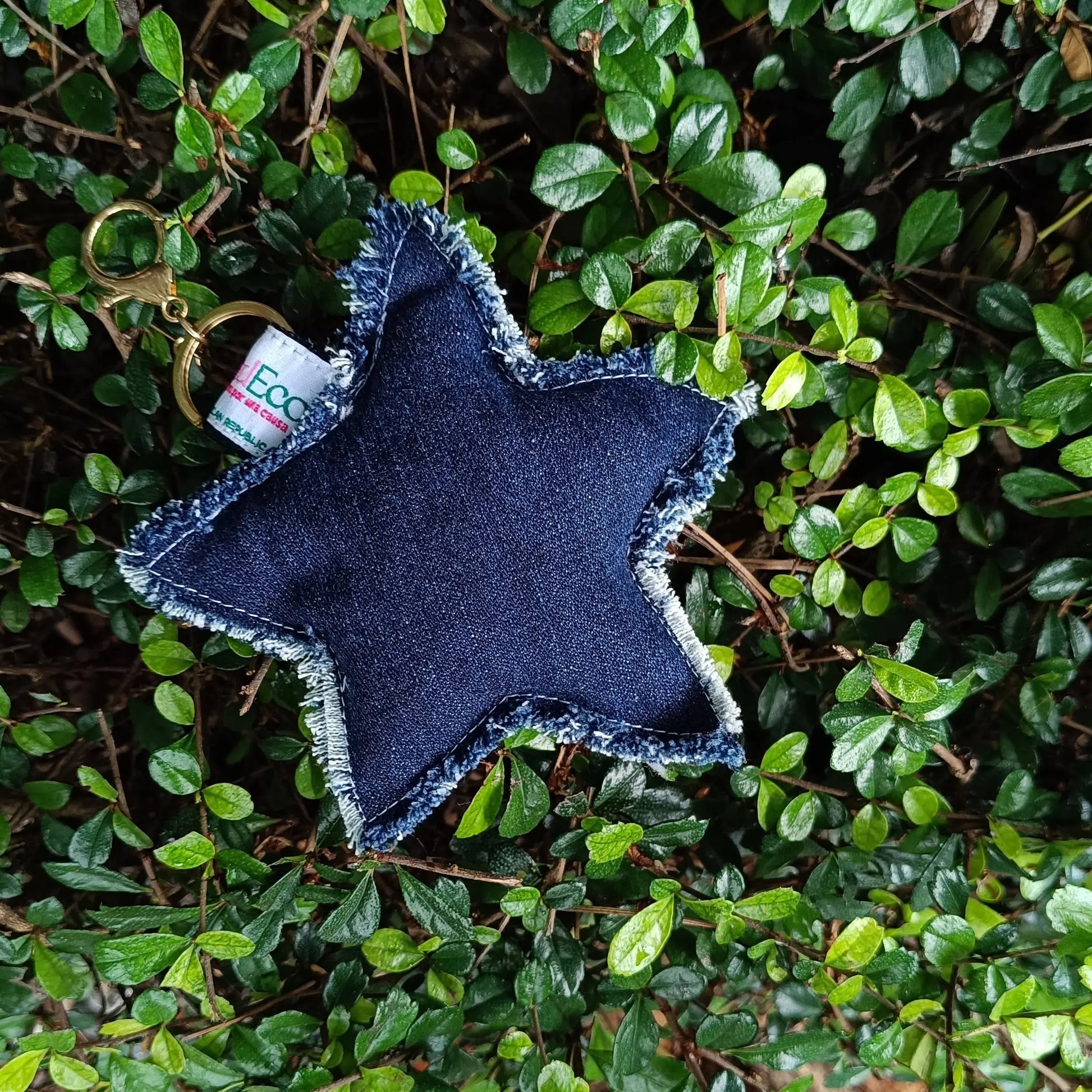 Llavero Eco Star Heart - Jeans Reciclado - Modeco RD