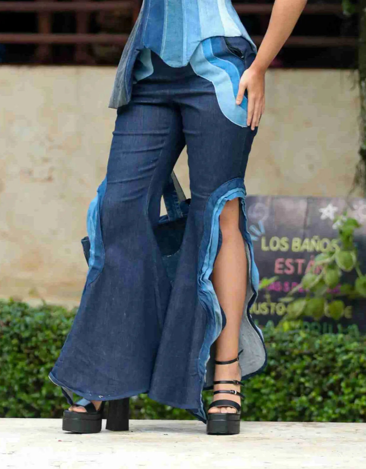 Pantalón campana Under Water - Modeco RD