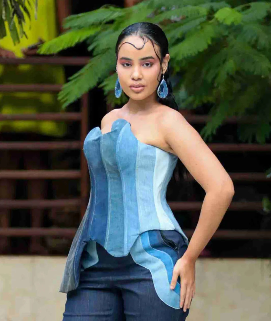 Bustier Monocromatico Under Water - Modeco RD